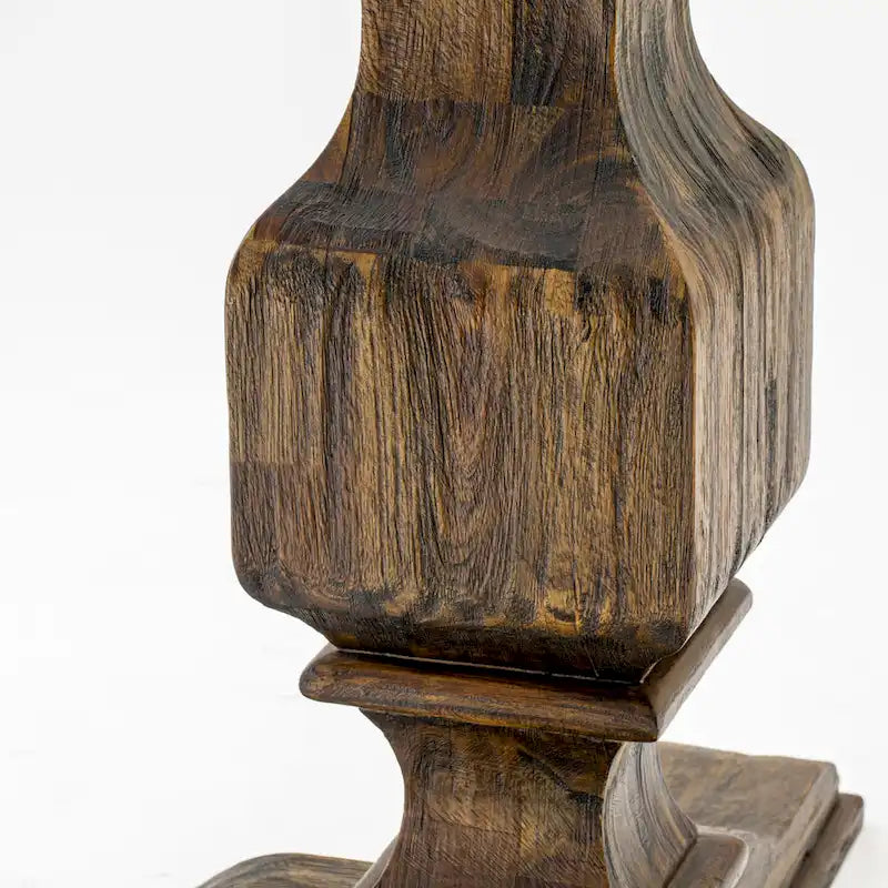 Ensemble de salle à manger East West Furniture : une table de cuisine ronde et des chaises Parsons couleur sable clair, style jacobéen vieilli (pièces au choix).