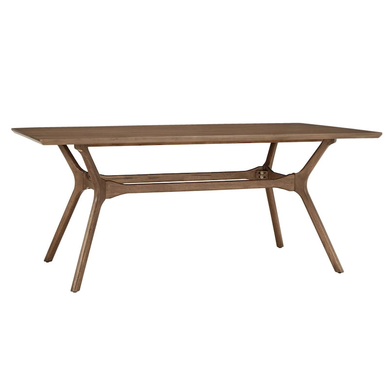 Ensemble de salle à manger rectangulaire Nadine, finition noyer foncé - Chaises à dossier incurvé par iNSPIRE Q Modern