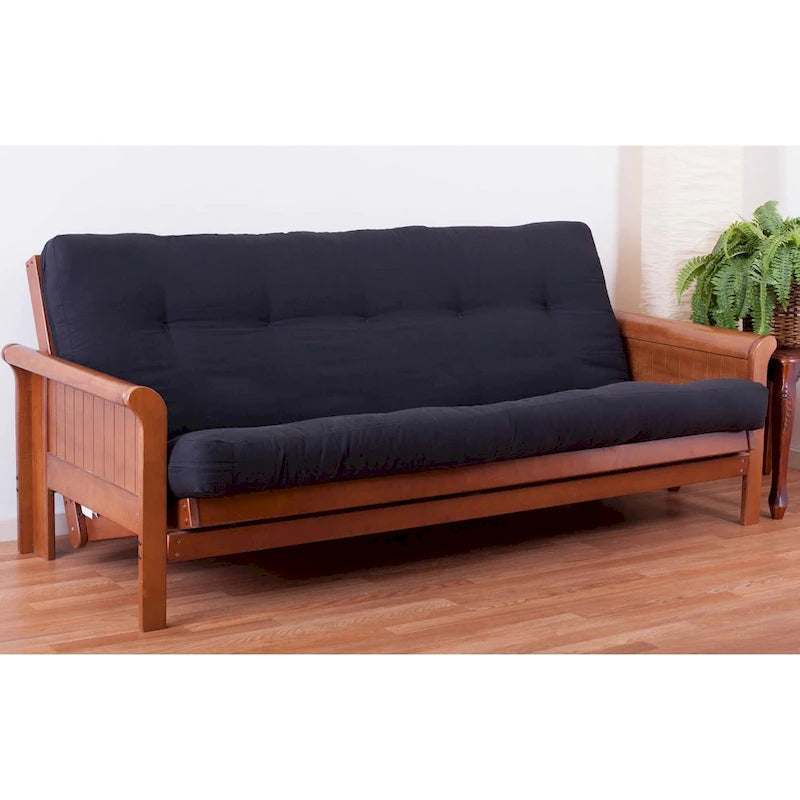 Matelas futon en sergé de 15 cm d'épaisseur (simple, double ou queen)