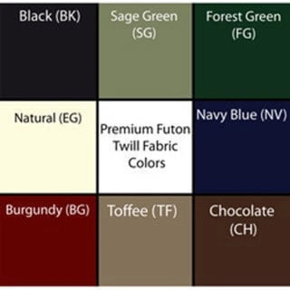 Matelas futon en sergé de 15 cm d'épaisseur (simple, double ou queen)