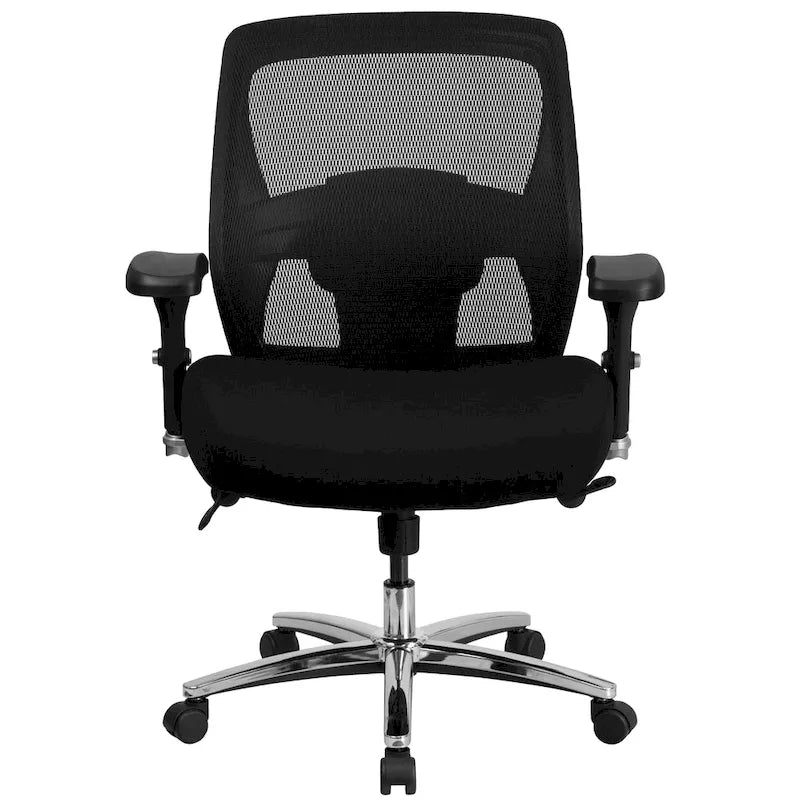 Chaise de bureau ergonomique en maille pour usage intensif 24h/24 et 7j/7, supportant jusqu'à 227 kg (500 lb).