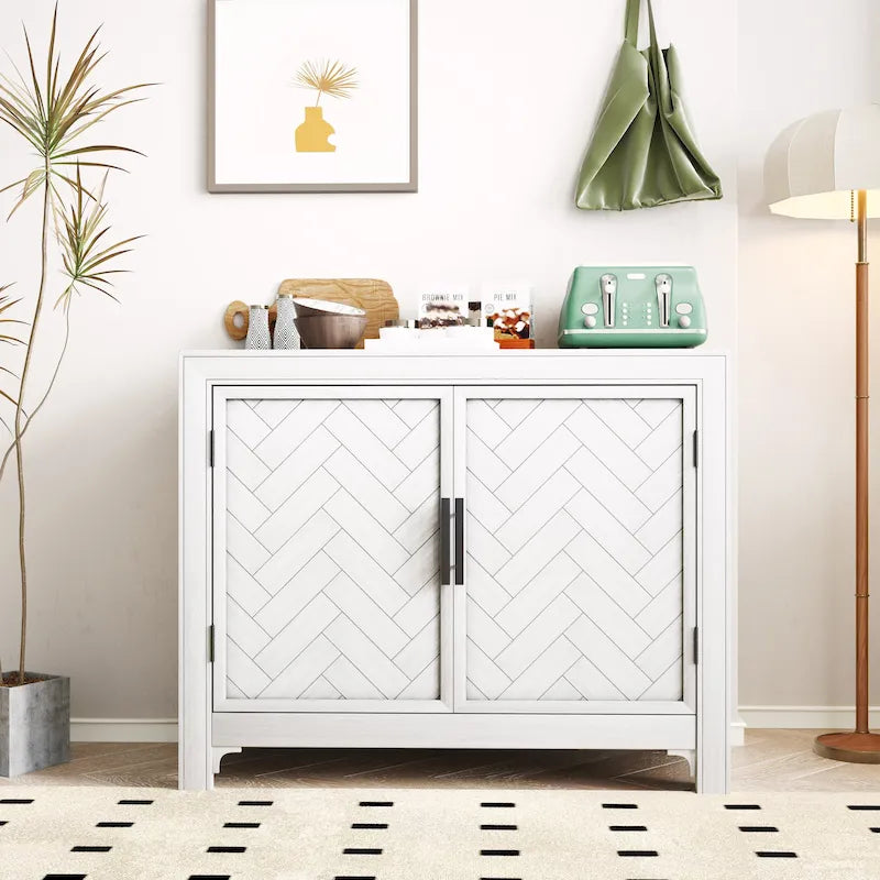 Console/table d'appoint avec 2 étagères