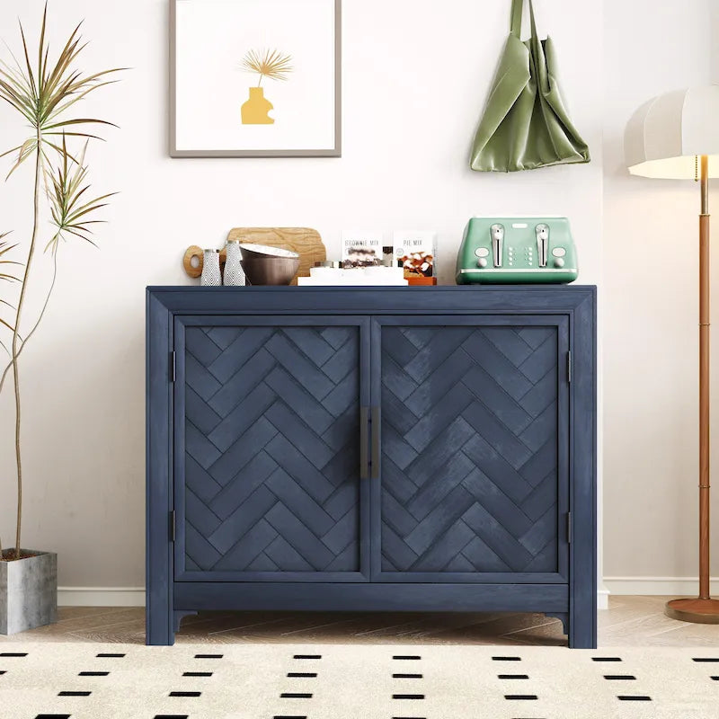 Console/table d'appoint avec 2 étagères