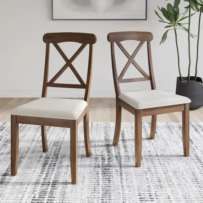 Ensemble de salle à manger en bois 7 pièces CraftPorch style ferme