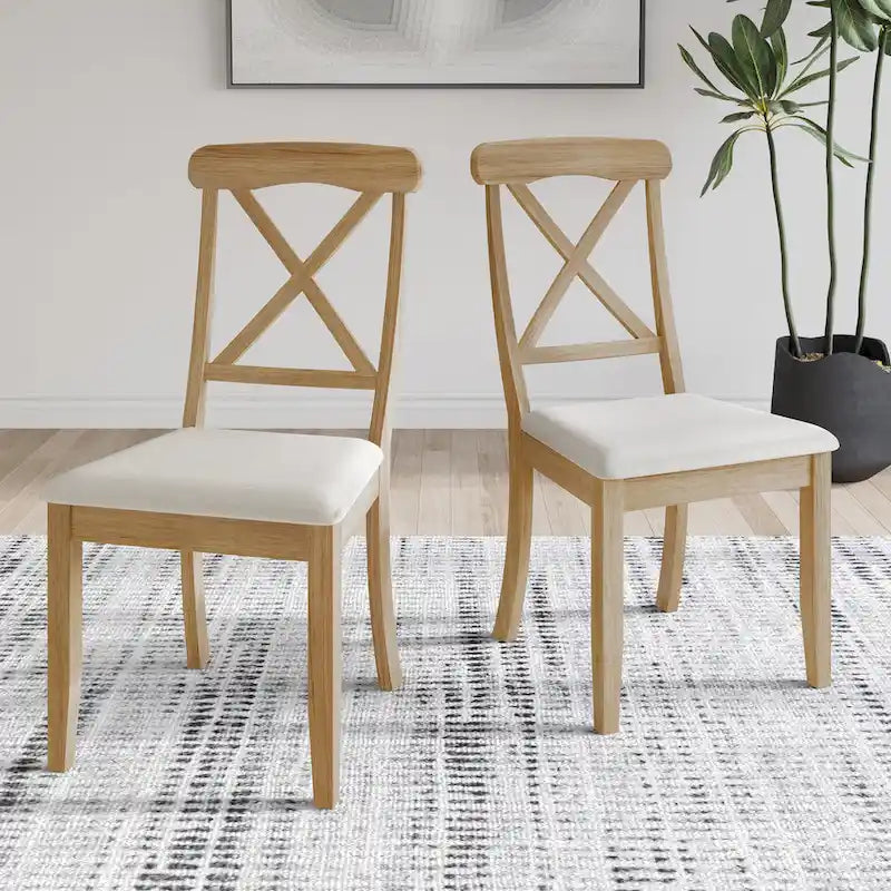 Ensemble de salle à manger en bois 7 pièces CraftPorch style ferme