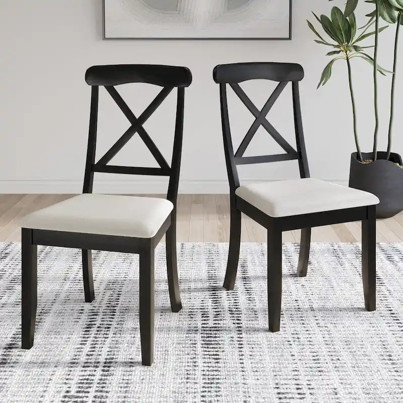 Ensemble de salle à manger en bois 7 pièces CraftPorch style ferme