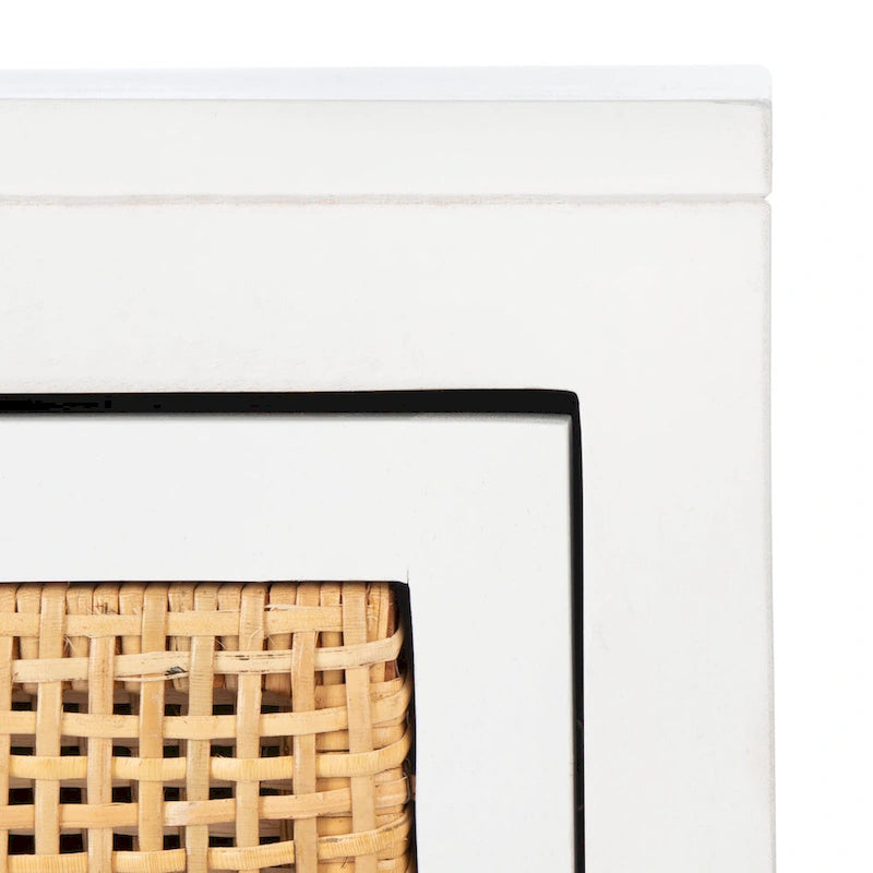 Table de chevet SAFAVIEH Zhane Coastal à 1 tiroir et 1 porte