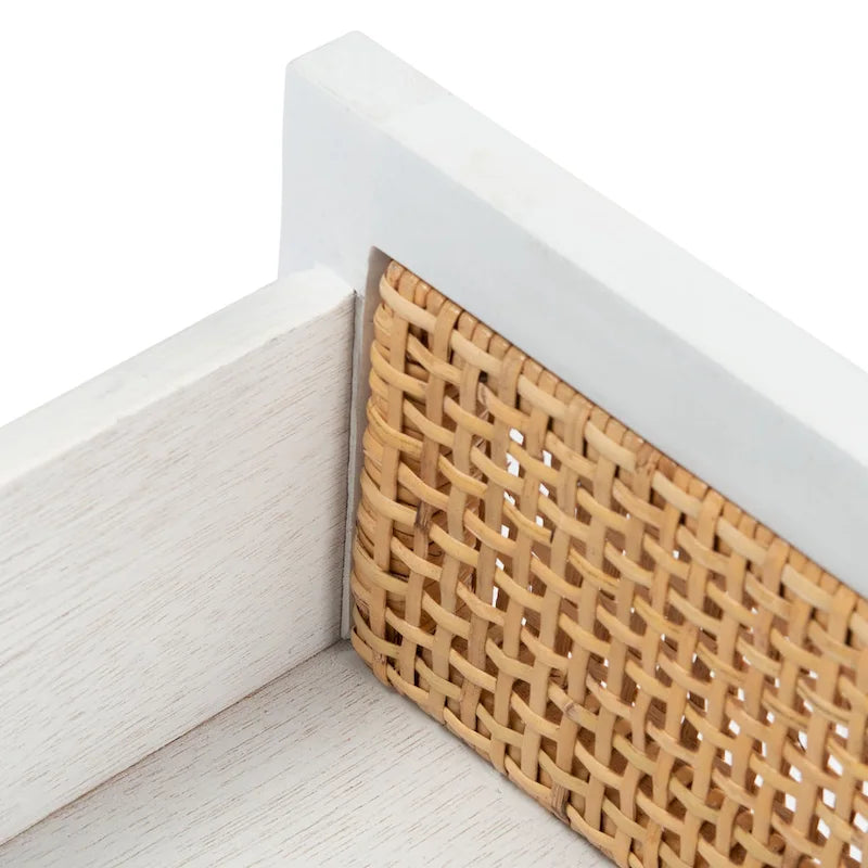 Table de chevet SAFAVIEH Zhane Coastal à 1 tiroir et 1 porte