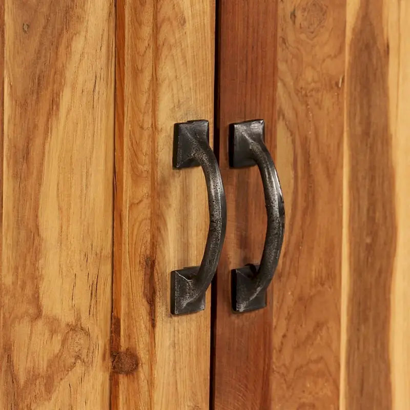 Buffet vidaXL en teck recyclé et acier 25,6 x 11,8 x 27,6