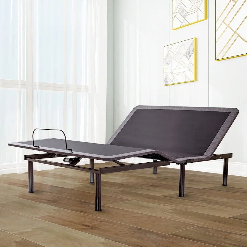 Cadre de lit ajustable, inclinaison de la tête et des pieds, télécommande sans fil, sommier articulé zéro gravité