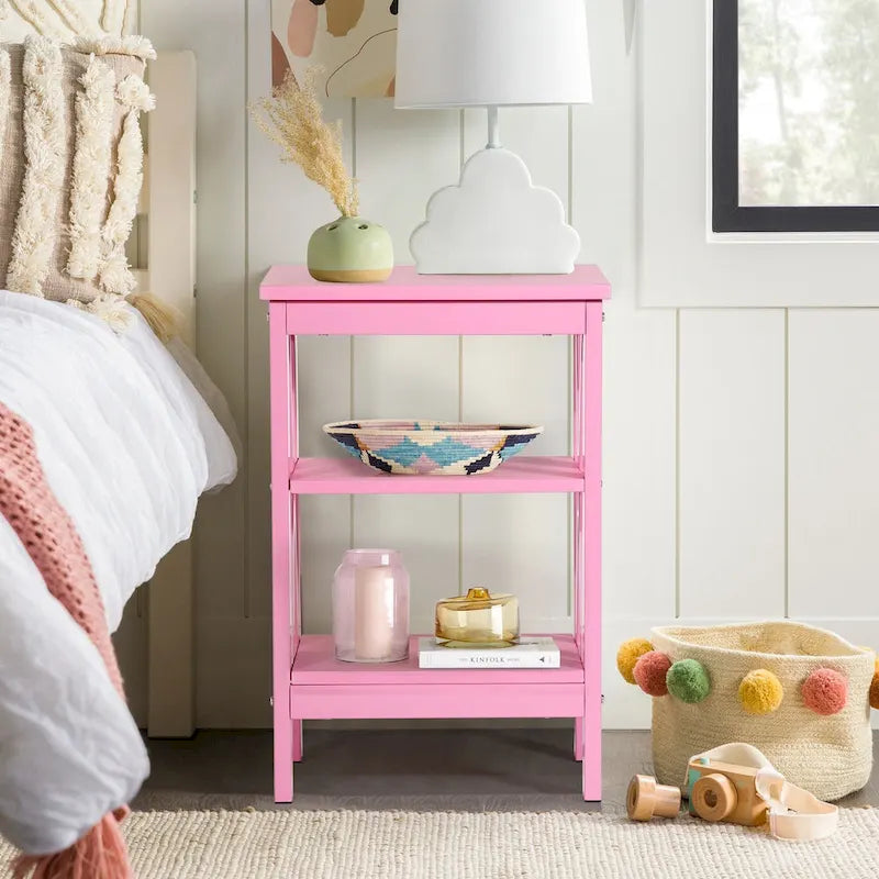 Ensemble de 2 tables de chevet Javlergo, petites tables d'appoint modernes avec étagères de rangement ouvertes