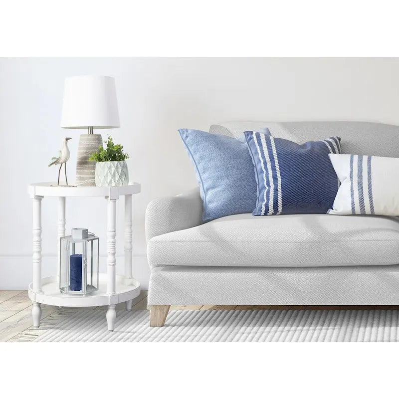 Table d'appoint ronde en bois Kate et Laurel Bellport