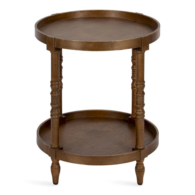 Table d'appoint ronde en bois Kate et Laurel Bellport