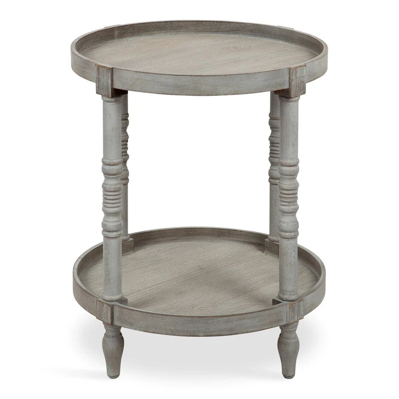 Table d'appoint ronde en bois Kate et Laurel Bellport