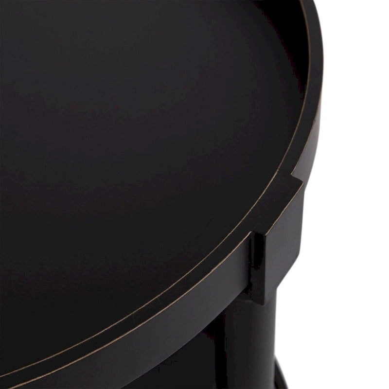 Table d'appoint ronde en bois Kate et Laurel Bellport