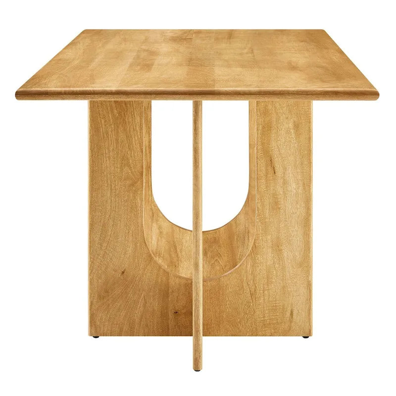 Table de salle à manger rectangulaire Rivian 70 en bois
