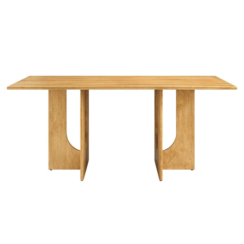 Table de salle à manger rectangulaire Rivian 70 en bois