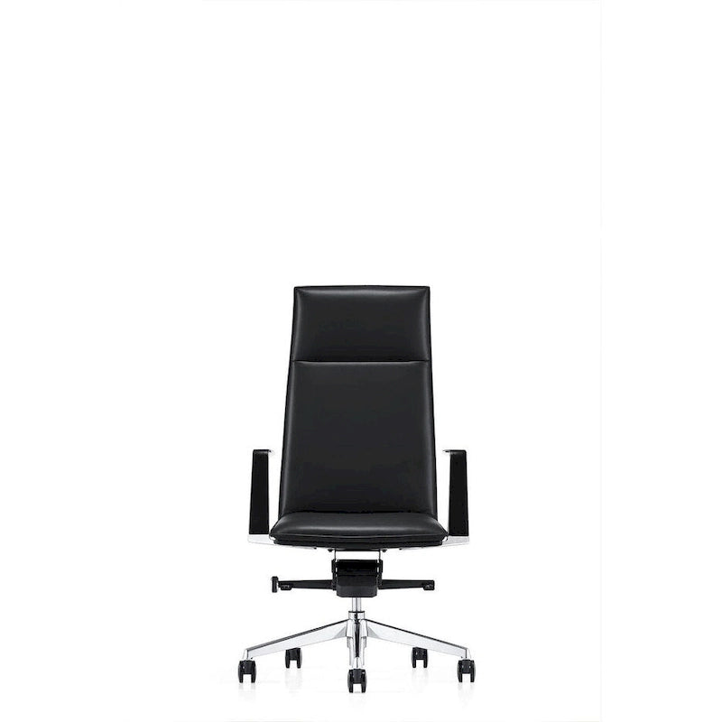 Fauteuil de bureau de direction moderne Modrest Gorsky noir à dossier haut