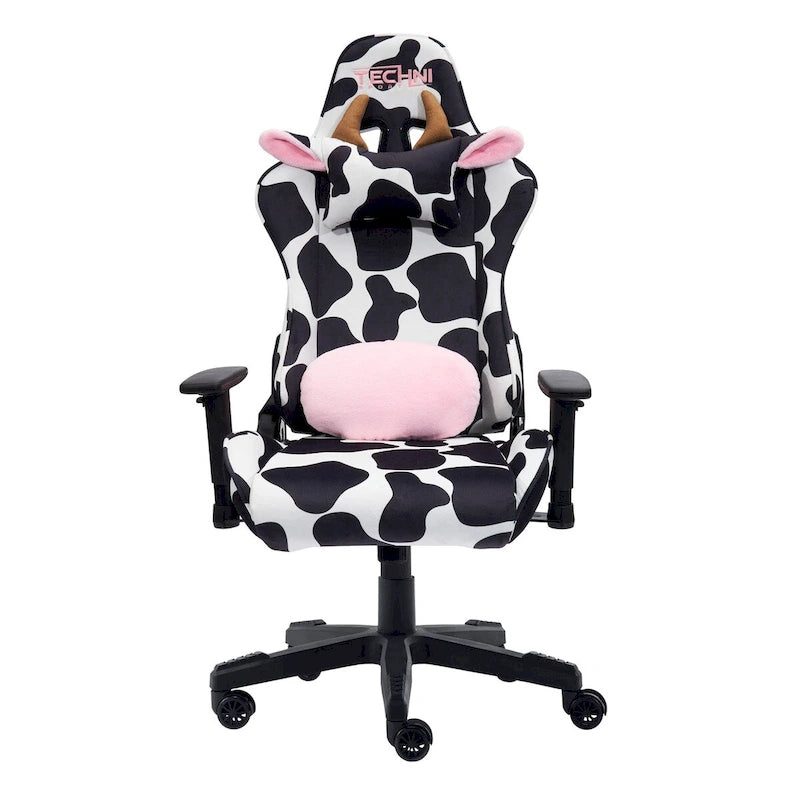 Chaise de jeu réglable Luxx Series à imprimé vache amusant