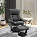 Fauteuil inclinable massant HOMCOM en cuir PU avec repose-pieds