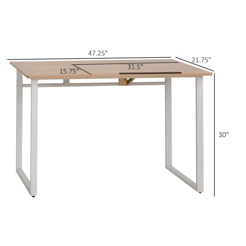 Table d'écriture moderne avec plateau inclinable réglable