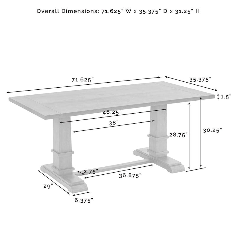 Ensemble de salle à manger Crosley Joanna 6 pièces