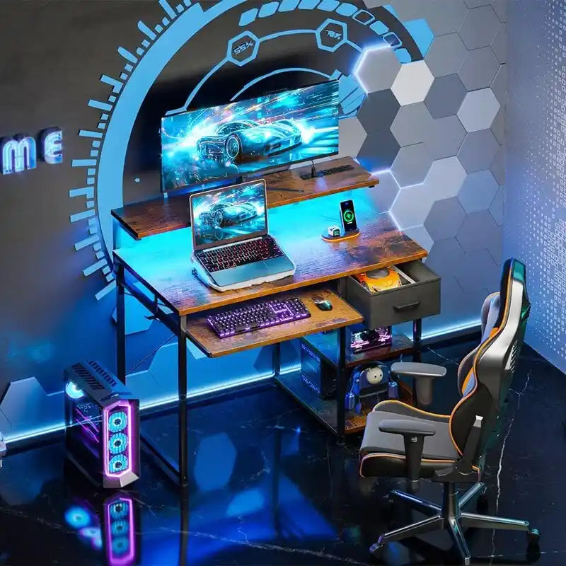 Bureau de 40 pouces avec prises électriques