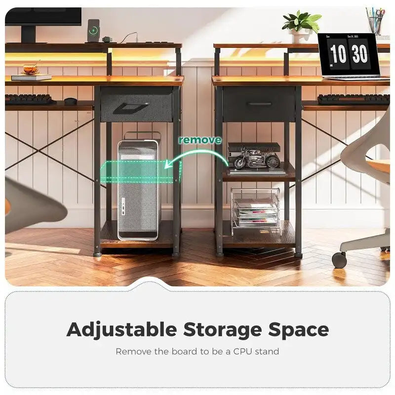 Bureau de 40 pouces avec prises électriques