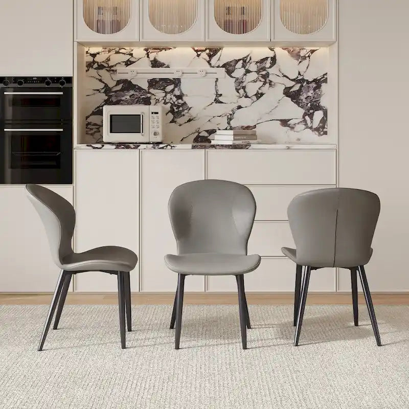 Ensemble de 3/6/9/12 chaises de salle à manger modernes en similicuir - Confortables, faciles à nettoyer, design contemporain pour la cuisine ou la salle à manger