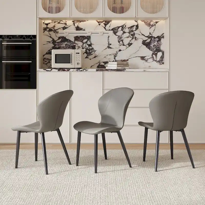 Ensemble de 3/6/9/12 chaises de salle à manger modernes en similicuir - Confortables, faciles à nettoyer, design contemporain pour la cuisine ou la salle à manger
