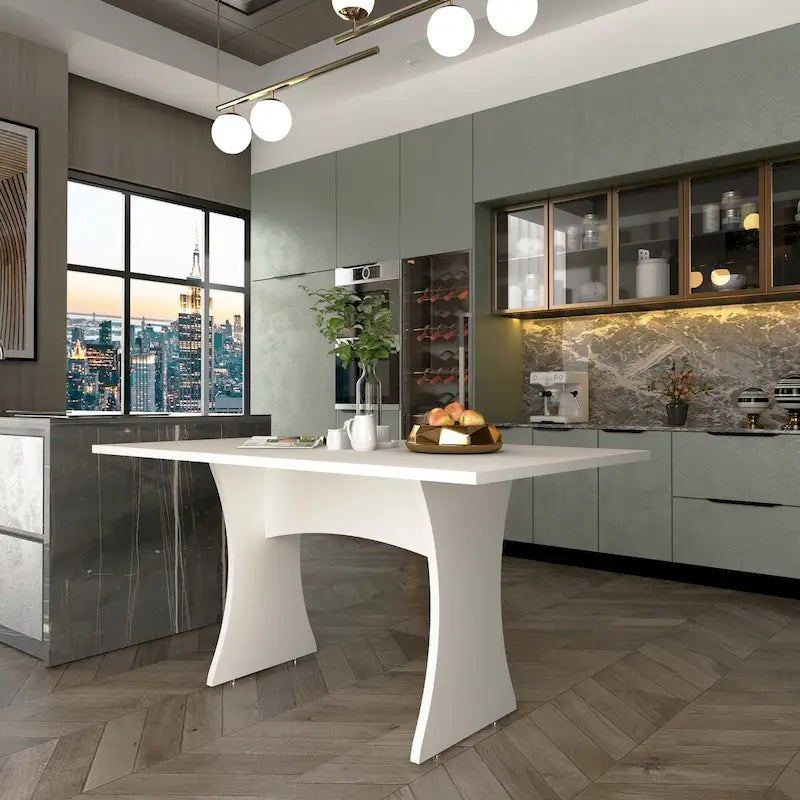 Table à manger Manhattan Comfort Coney de style moderne du milieu du siècle