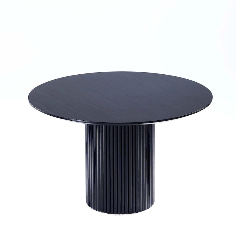 Ensemble de salle à manger rond moderne en bois massif Manhattan Comfort Hathaway 7 pièces